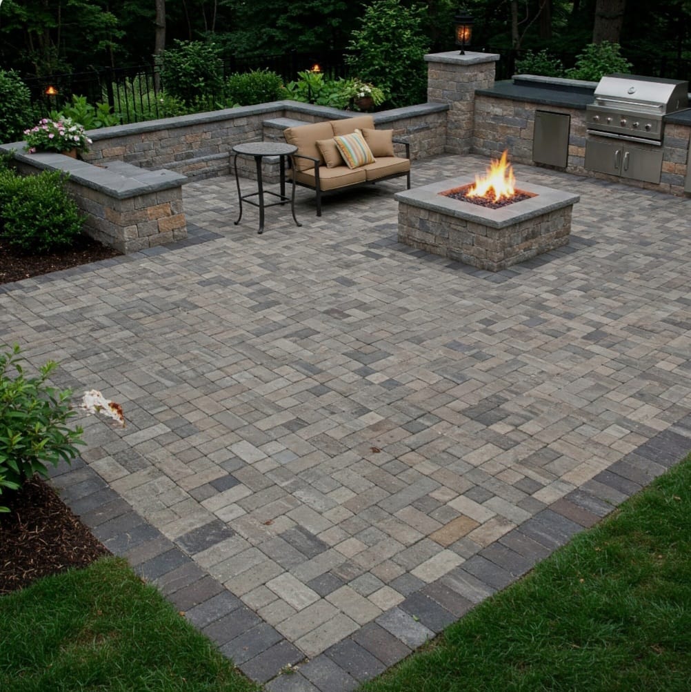 Precision Pavers installation for walkways and driveways by Green 4 Life in Delaware